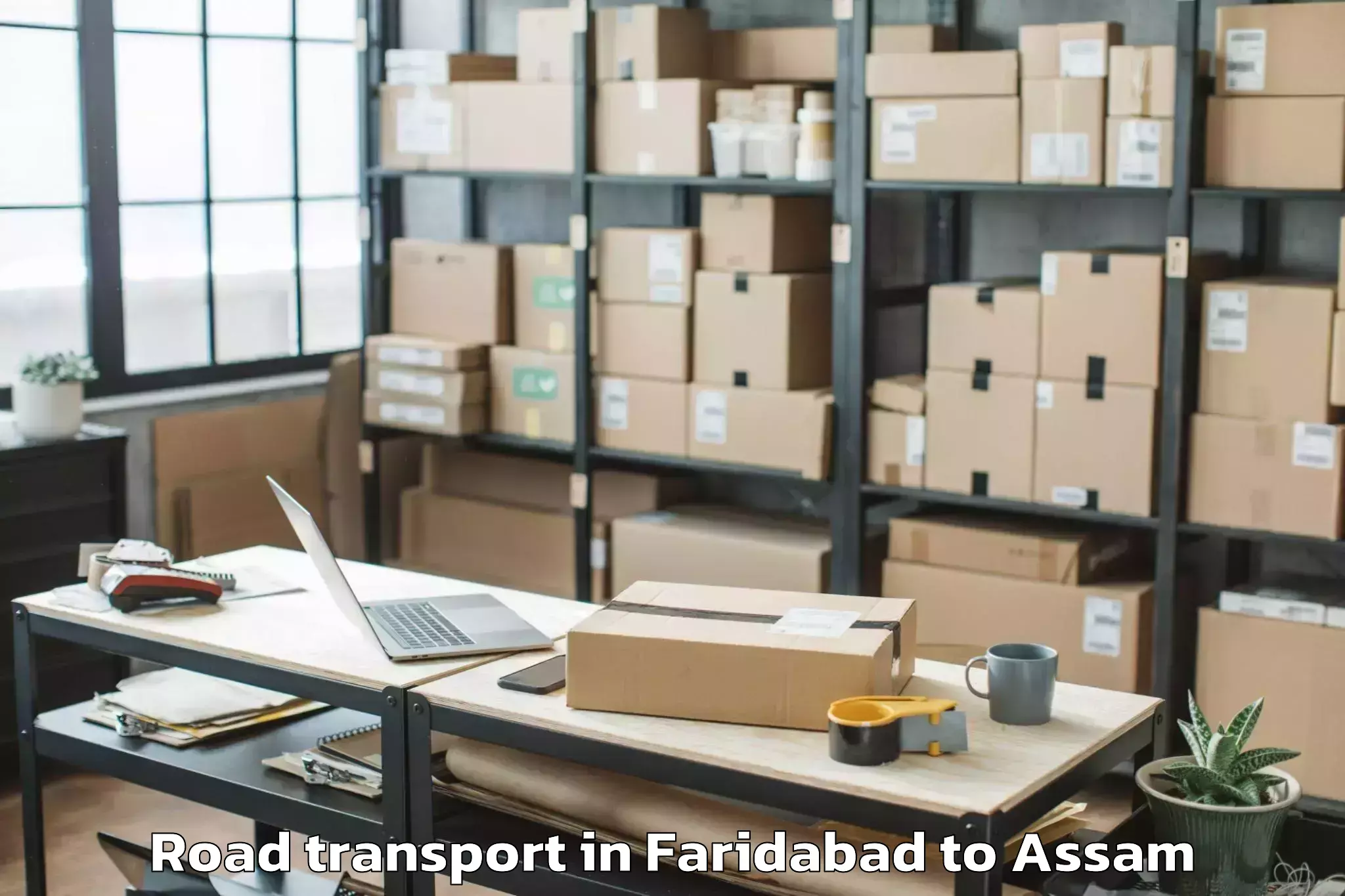 Comprehensive Faridabad to Jagiroad Road Transport